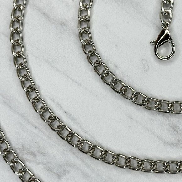 Silver Tone Chain Link Purse Handbag Replacement Strap ✨ - Picture 7 of 11